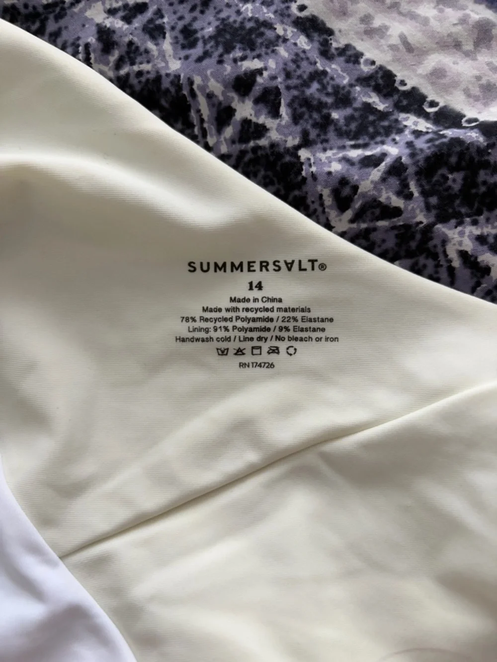 Summersalt Bachelorette Swimsuit One-Shoulder White - Picture 16 of 16